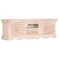 Mobile Porta TV Bianco 120x30x40 cm in Legno Massello di Mango Mobile Porta TV Bianco 120x30x40 cm in Legno Massello di Mango