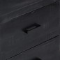 vidaXL Credenza Nera 147x40x80 cm Legno Massello di Mango vidaXL Credenza Nera 147x40x80 cm Legno Massello di Mango