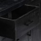 vidaXL Credenza Nera 147x40x80 cm Legno Massello di Mango vidaXL Credenza Nera 147x40x80 cm Legno Massello di Mango