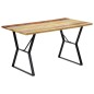 Tavolo da Pranzo 140x80x76 cm in Legno Massello di Recupero Tavolo da Pranzo 140x80x76 cm in Legno Massello di Recupero