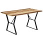 Tavolo da Pranzo 140x80x76 cm in Legno Massello di Recupero Tavolo da Pranzo 140x80x76 cm in Legno Massello di Recupero