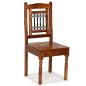 Sedie da Pranzo 4 pz Legno Massello con Finitura Sheesham