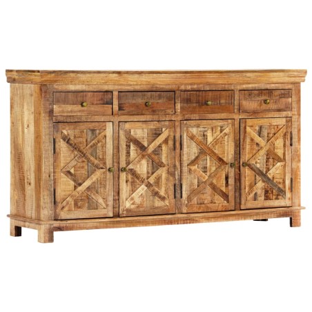 Credenza con 4 Cassetti 160x40x85 cm Legno Massello di Mango