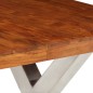 Set Tavolo da Pranzo 7 pz Legno Massello di Acacia e Sheesham Set Tavolo da Pranzo 7 pz Legno Massello di Acacia e Sheesham