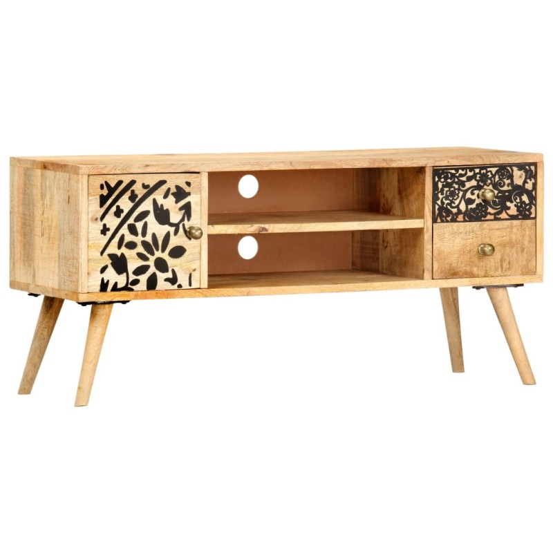 Mobile Porta TV 100x30x45 cm in Legno Massello di Mango Mobile Porta TV 100x30x45 cm in Legno Massello di Mango