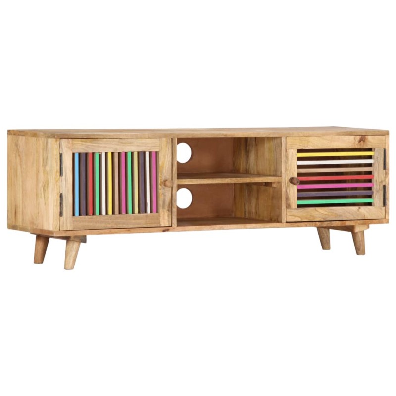 Mobile Porta TV 120x30x40 cm in Legno Massello di Mango Mobile Porta TV 120x30x40 cm in Legno Massello di Mango