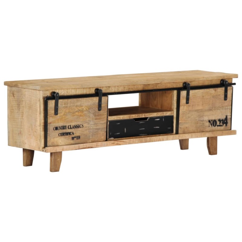 Mobile Porta TV 120x30x40 cm in Legno Massello di Mango Mobile Porta TV 120x30x40 cm in Legno Massello di Mango