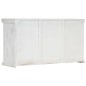 Credenza Bianca 140x40x74 cm in Legno Massello di Mango Credenza Bianca 140x40x74 cm in Legno Massello di Mango