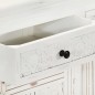 Credenza Bianca 140x40x74 cm in Legno Massello di Mango Credenza Bianca 140x40x74 cm in Legno Massello di Mango
