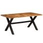 Set Tavolo da Pranzo 7 pz Legno Massello di Acacia e Mango Set Tavolo da Pranzo 7 pz Legno Massello di Acacia e Mango