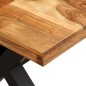 Set Tavolo da Pranzo 7 pz Legno Massello di Acacia e Mango Set Tavolo da Pranzo 7 pz Legno Massello di Acacia e Mango
