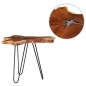 Tavolino da Caffè 70x45 cm Legno Massello Teak e Poliresina Tavolino da Caffè 70x45 cm Legno Massello Teak e Poliresina
