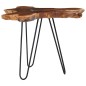 Tavolino da Caffè 70x45 cm Legno Massello Teak e Poliresina Tavolino da Caffè 70x45 cm Legno Massello Teak e Poliresina