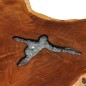 Tavolino da Caffè 70x45 cm Legno Massello Teak e Poliresina Tavolino da Caffè 70x45 cm Legno Massello Teak e Poliresina