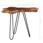 Tavolino da Caffè 70x45 cm Legno Massello Teak e Poliresina Tavolino da Caffè 70x45 cm Legno Massello Teak e Poliresina