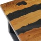 Tavolino da Caffè 100x50x40 cm in Massello Teak e Pietra Lavica Tavolino da Caffè 100x50x40 cm in Massello Teak e Pietra Lavica