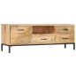 Mobile Porta TV 130x30x45 cm in Legno Massello di Mango Mobile Porta TV 130x30x45 cm in Legno Massello di Mango