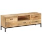 Mobile Porta TV 130x30x45 cm in Legno Massello di Mango Mobile Porta TV 130x30x45 cm in Legno Massello di Mango