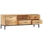 Mobile Porta TV 130x30x45 cm in Legno Massello di Mango Mobile Porta TV 130x30x45 cm in Legno Massello di Mango