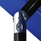 Ombrellone a 3 Livelli con Palo in Alluminio Azzurro 3,5 m