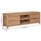 Mobile Porta TV 115x30x40 cm in Legno Massello di Teak Mobile Porta TV 115x30x40 cm in Legno Massello di Teak