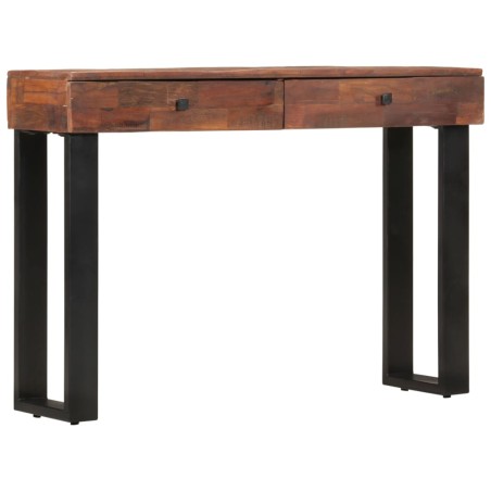 Tavolo Consolle 110x30x76 cm in Legno Massello di Recupero