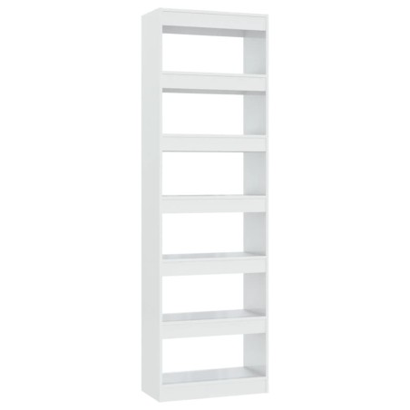 Libreria/Divisorio Bianco Lucido 60x30x198 cm