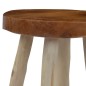 Sgabello Marrone in Legno di Teak Sgabello Marrone in Legno di Teak