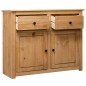 Credenza 93x40x80 cm in Legno Massello di Pino Panama Range Credenza 93x40x80 cm in Legno Massello di Pino Panama Range