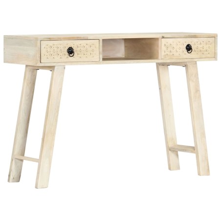 Tavolo Consolle 110x35x76 cm in Legno Massello di Mango