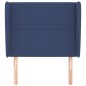 Testiera ad Orecchio Blu 103x23x118/128 cm in Tessuto Testiera ad Orecchio Blu 103x23x118/128 cm in Tessuto