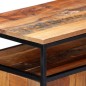 Credenza 60x35x76 cm in Legno Massello di Recupero e Acciaio Credenza 60x35x76 cm in Legno Massello di Recupero e Acciaio
