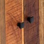 Credenza 60x35x76 cm in Legno Massello di Recupero e Acciaio Credenza 60x35x76 cm in Legno Massello di Recupero e Acciaio