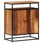 Credenza 60x35x76 cm in Legno Massello di Recupero e Acciaio Credenza 60x35x76 cm in Legno Massello di Recupero e Acciaio