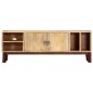 Mobile Porta TV 130x30x46 cm in Massello di Mango Grezzo