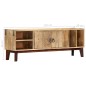 Mobile Porta TV 130x30x46 cm in Massello di Mango Grezzo