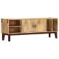 Mobile Porta TV 130x30x46 cm in Massello di Mango Grezzo