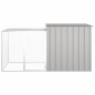 Gabbia per Conigli Grigia 200x91x100 cm Acciaio Zincato