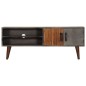 Mobile Porta TV Grigio 130x30x46 cm in Massello di Mango Grezzo Mobile Porta TV Grigio 130x30x46 cm in Massello di Mango Grezzo