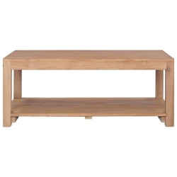Tavolino da Caffè 100x50x40 cm in Legno Massello di Teak