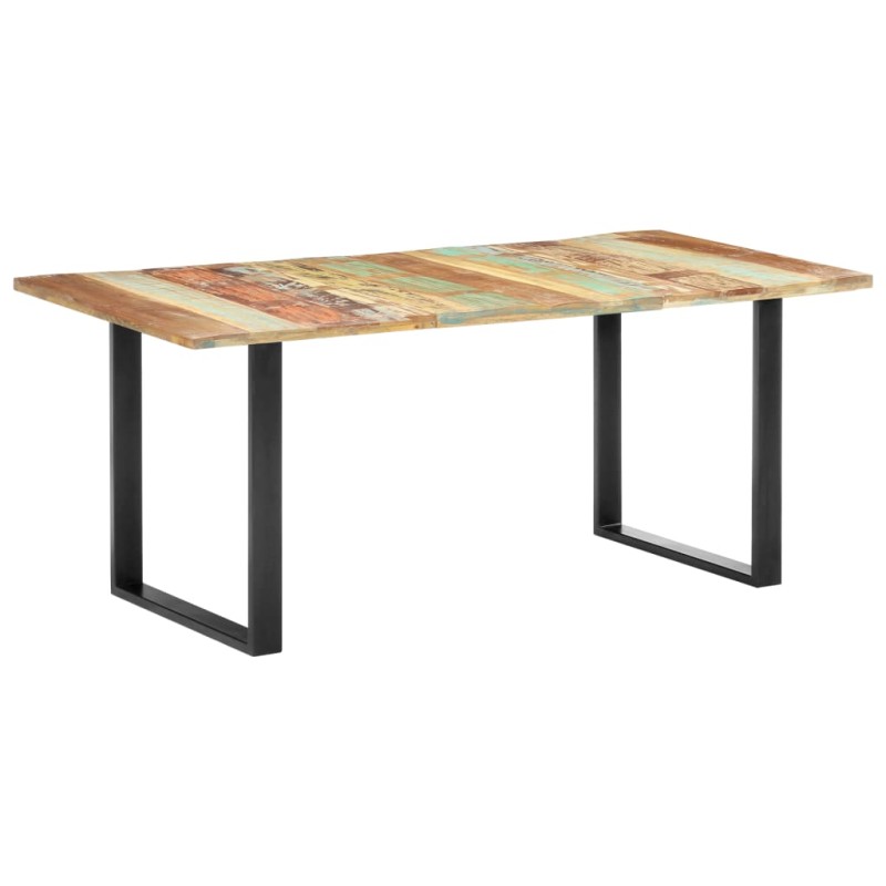 Tavolo da Pranzo 180x90x76 cm in Legno Massello di Recupero Tavolo da Pranzo 180x90x76 cm in Legno Massello di Recupero