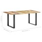 Tavolo da Pranzo 180x90x76 cm in Legno Massello di Recupero Tavolo da Pranzo 180x90x76 cm in Legno Massello di Recupero