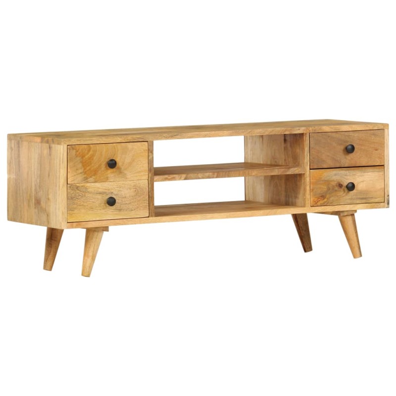 Mobile Porta TV 110x35x40 cm in Legno Massello di Mango Mobile Porta TV 110x35x40 cm in Legno Massello di Mango