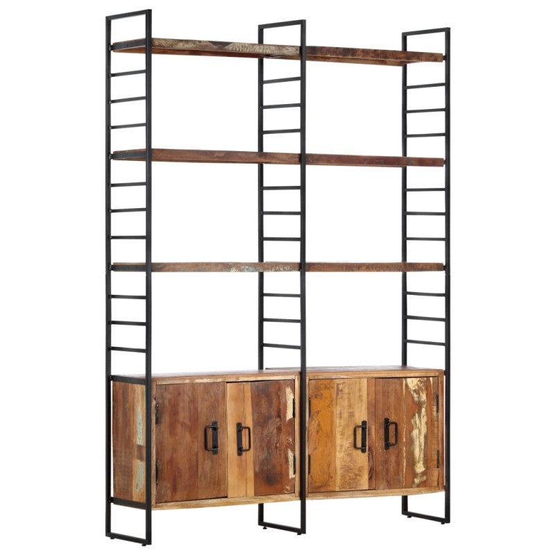 Libreria a 4 Livelli Legno Massello di Recupero 124x30x180 cm Libreria a 4 Livelli Legno Massello di Recupero 124x30x180 cm