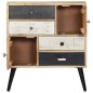 Credenza 70x30x78 cm in Legno Massello di Mango Credenza 70x30x78 cm in Legno Massello di Mango
