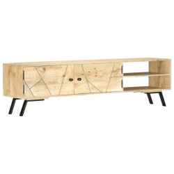 vidaXL Mobile Porta TV 140x30x40cm in Legno Massello di Mango