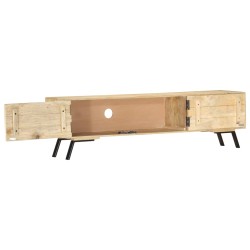 vidaXL Mobile Porta TV 140x30x40cm in Legno Massello di Mango