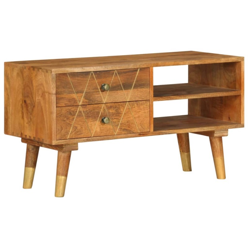 Mobile Porta TV 85x35x47 cm in Legno Massello di Mango Mobile Porta TV 85x35x47 cm in Legno Massello di Mango