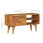 Mobile Porta TV 85x35x47 cm in Legno Massello di Mango Mobile Porta TV 85x35x47 cm in Legno Massello di Mango