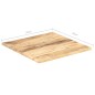 Piano Tavolo in Legno Massello di Mango 25-27 mm 70x70 cm Piano Tavolo in Legno Massello di Mango 25-27 mm 70x70 cm